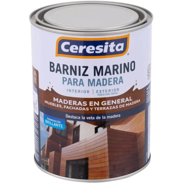 BARNIZ MARINO CERESITA LADRILLO 1/4 GALÓN