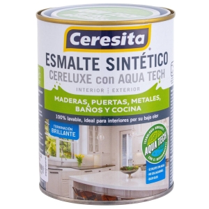 ESMALTE SINTÉTICO CERELUXE BRILLANTE BLANCO 1/4 GALÓN