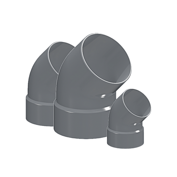 CODO PVC SANITARIO GRIS 110X45MM