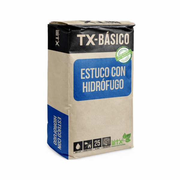 MORTERO ESTUCO CON HIDRÓFUGO TRANSEX 25KG