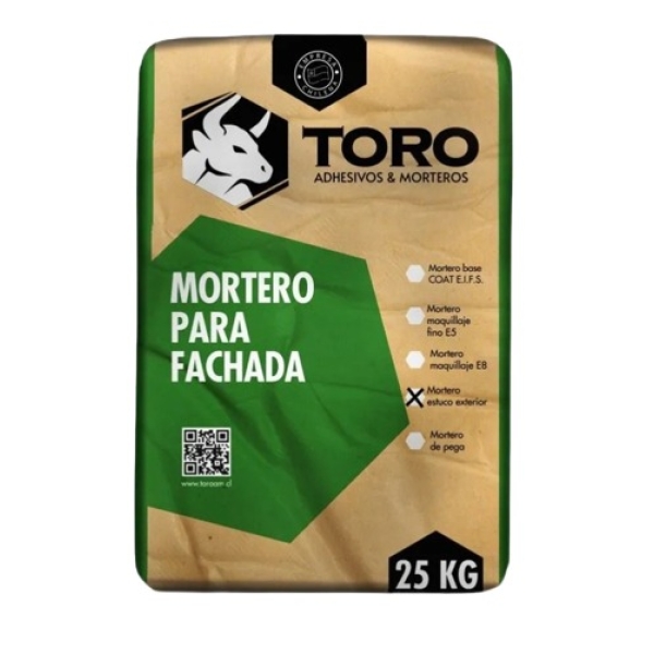 MORTERO ESTUCO EXTERIOR TORO 25KG