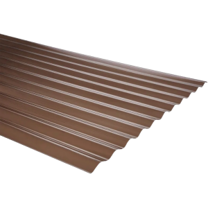 POLICARBONATO ACANALADO 0,5MM 0,85X2 1/2MT BRONCE