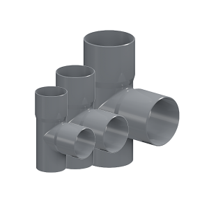 TEE PVC SANITARIO GRIS 110X110MM