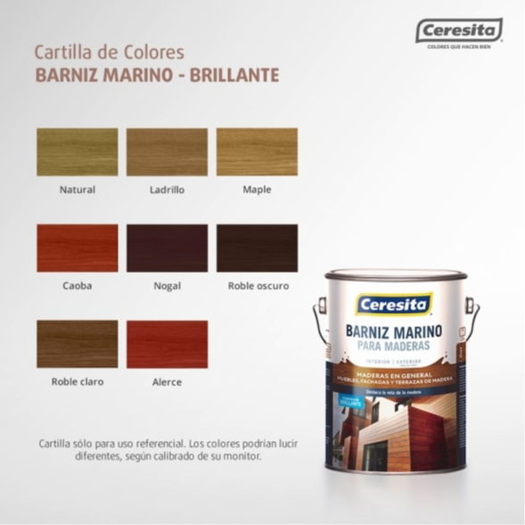 BARNIZ MARINO CERESITA ROBLE CLARO GALÓN