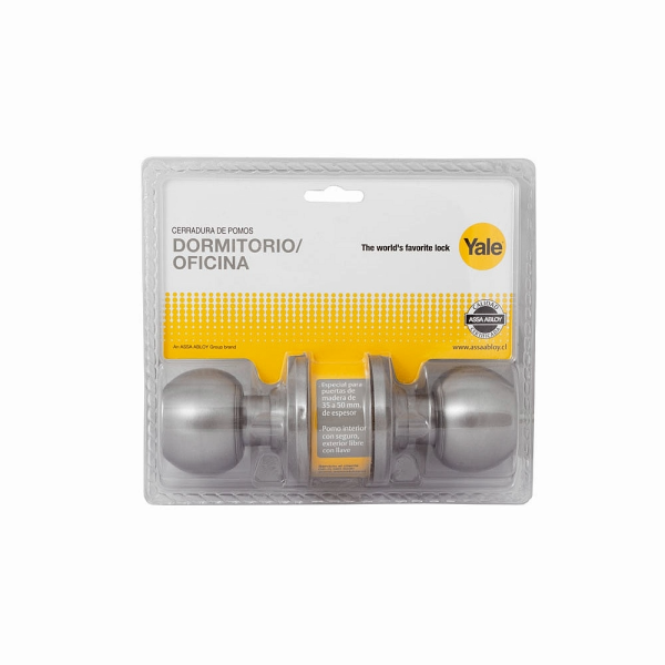 CERRADURA POMO DORMITORIO Y OFICINA YALE