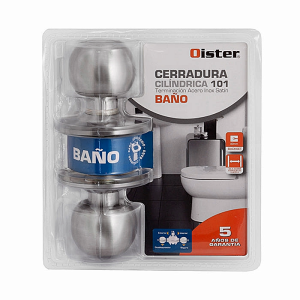 CERRADURA BAÑO POMO OISTER