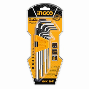 SET DE 9 LLAVES ALLEN HEXAGONALES INGCO HHK11091