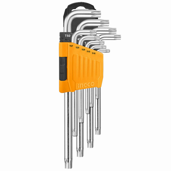 SET DE 9 LLAVES TORX PLEGABLES INGCO HHK13092