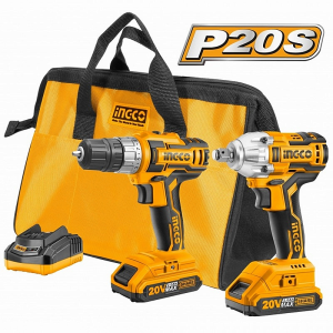 SET DE 2 HERRAMIENTAS INALAMBRICAS 20V CKLI2007 INGCO