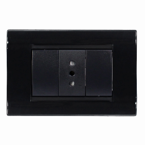 ENCHUFE SIMPLE NEGRO KALOP