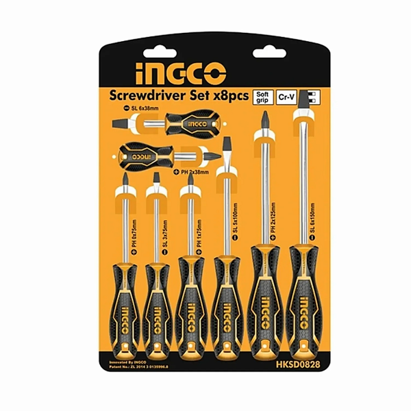 SET DESTORNILLADOR INGCO 8PCS HKSD0828