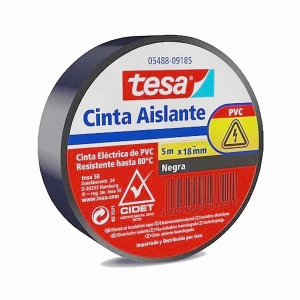 CINTA AISLADORA NEGRA TESA 5MT