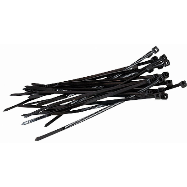 AMARRA PLASTICA NEGRA VOLTECK 20CM 50 UN