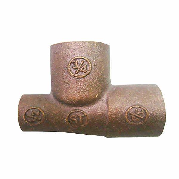 TEE BRONCE 3/4 X 3/4 X 1/2 SO