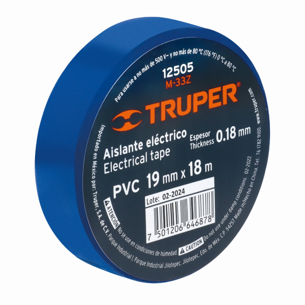 CINTA AISLADORA AZUL TRUPER 18 MT