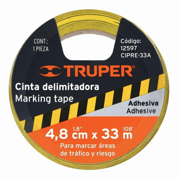 CINTA DELIMITADORA 4.8CM X 33M TRUPPER