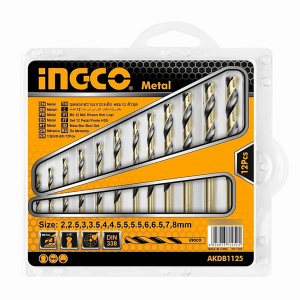 BROCA INGCO METAL HSS SET DE 12PCS AKDB1125