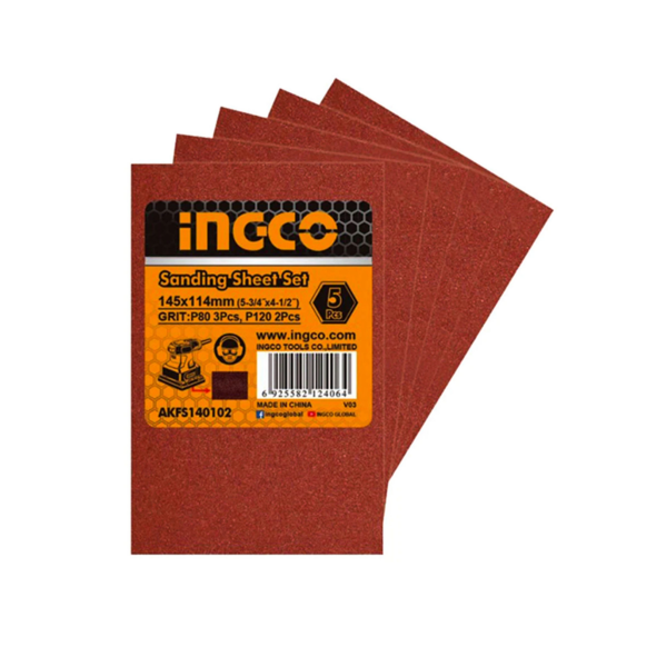 LIJA BANDA 145X114 MM 5 PCS AKFS140102 INGCO