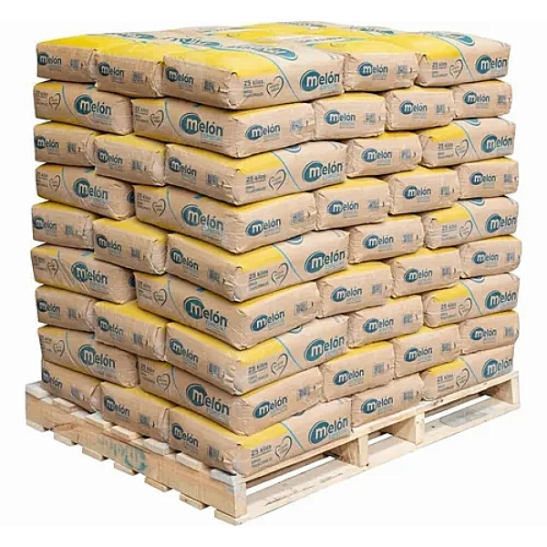 CEMENTO ESPECIAL MELON 25K PALLETS 72 UNIDADES