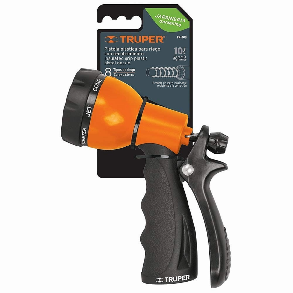 PISTOLA DE RIEGO 9 FUNCIONES TRUPER PR-409