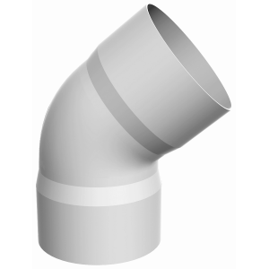 CODO BAJADA H-H BLANCO 80X45 VINILT