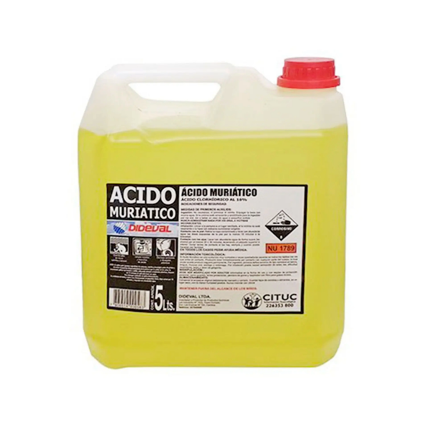 ACIDO MURIATICO DIDEVAL BIDON 5 LITROS
