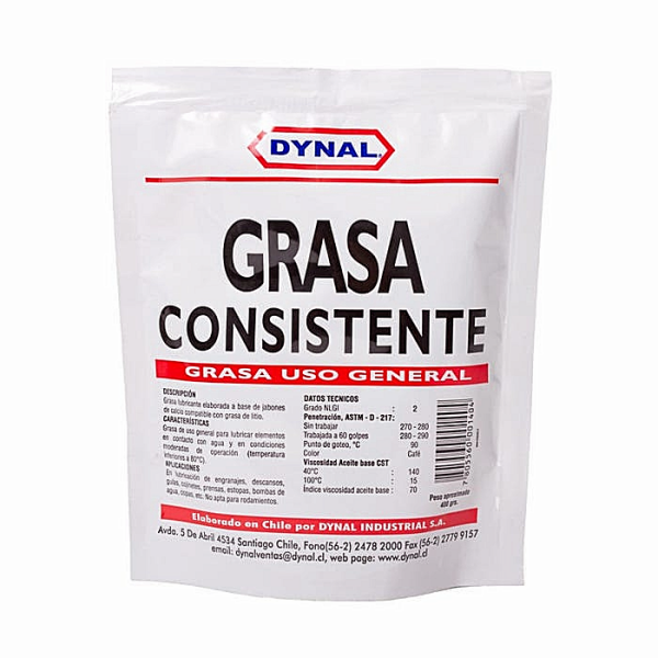 GRASA CONSISTENTE DYNAL DOY PACK 400 GRAMOS