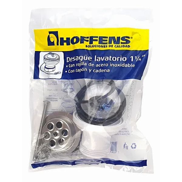 DESAGUE LAVATORIO REJILLA INOX 1 1/4" HOFFENS
