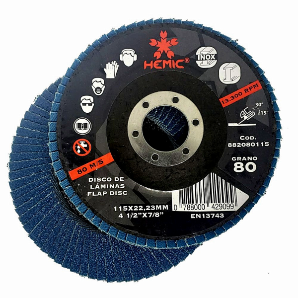 DISCO TRASLAPE HEMIC 4 1/2" G 80