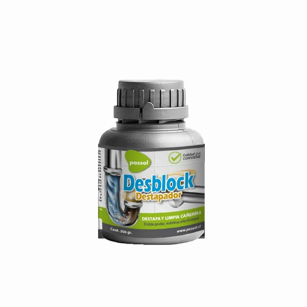 DESBLOCK DESTAPADOR CAÑERIA PASSOL 200 GR