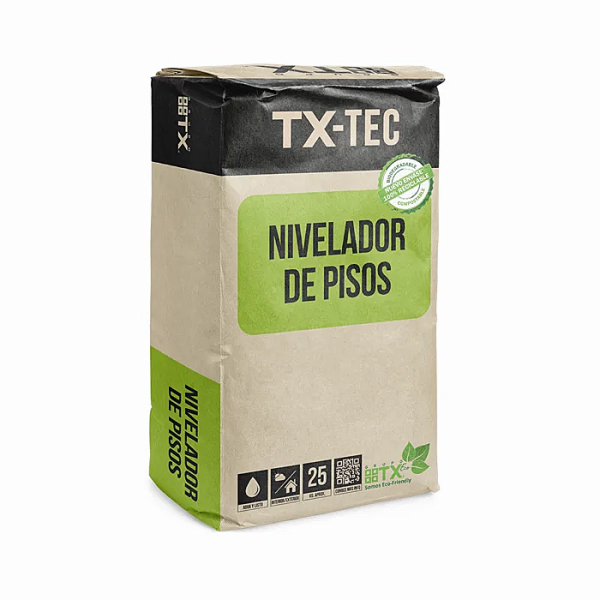 MORTERO DE NIVELACION PISO TX 25 KG
