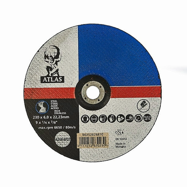 DISCO DESVASTE METAL ATLAS 9"