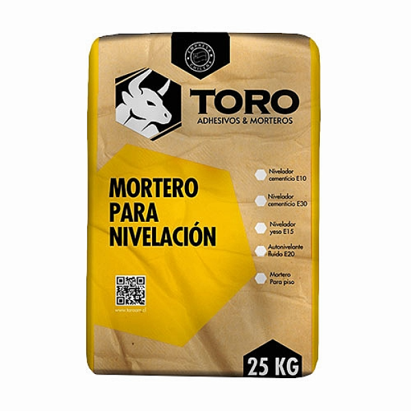 MORTERO NIVELACION TORO E10 25 KG