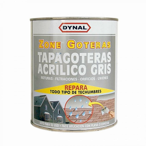 TAPAGOTERA ACRILICA GRIS 1/4 GALON DYNAL