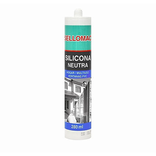 SILICONA NEUTRA NEGRO 280ML SELLOMAC