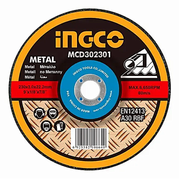 Disco Corte Metal 9 x 3.0 mm Ingco
