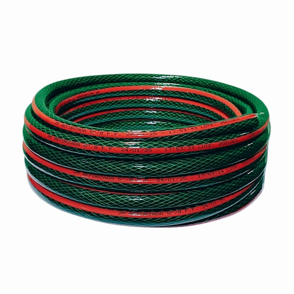 Manguera Reforzada 3/4 Verde con Rojo
