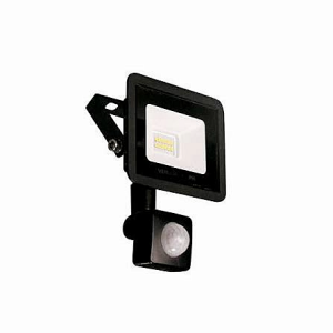 Reflector LED 10W con Sensor Marco Negro Verlux