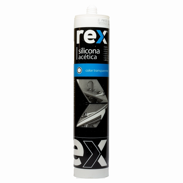 Silicona Acetica Transparente Rex 300ml