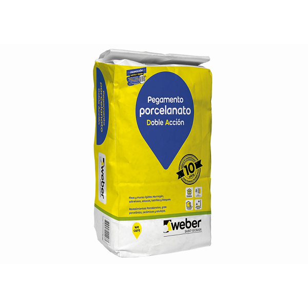 Adhesivo Porcelanato DA STD Weber 25 kg