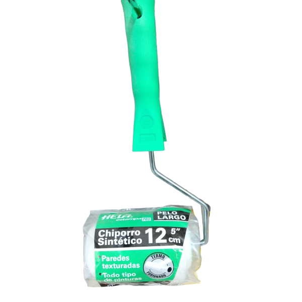 Rodillo Estampa Hela Chiporro Sintetico Pelo Largo 12 cm